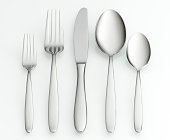 Fork, knife and spoon set