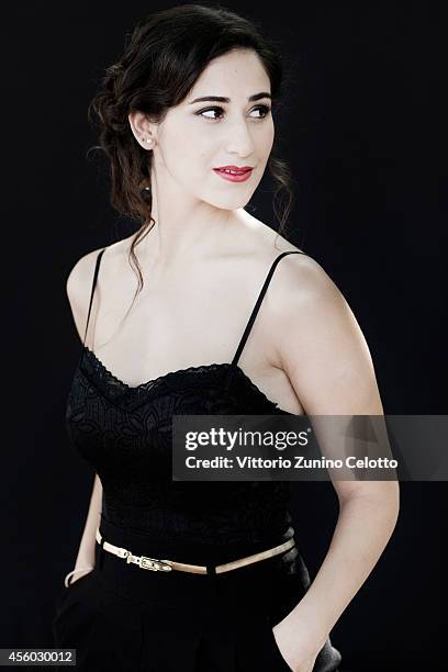 Actor Maria Zreik is photographed on August 31, 2014 in Venice, Italy.