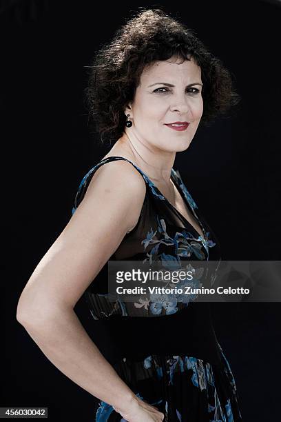 Film director Suha Arraf is photographed on August 31, 2014 in Venice, Italy.