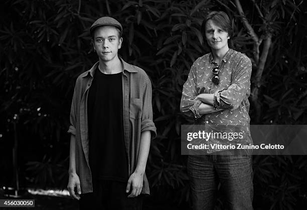 Actor Teppo Manner and film director J-P Valkeapää is photographed on August 27, 2014 in Venice, Italy.