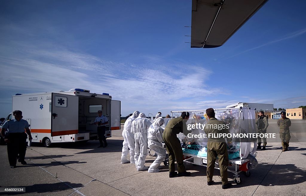 ITALY-SECURITY-EBOLA-TRAINING