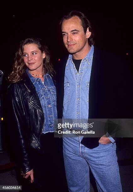 Actress Cari Shayne and actor Jon Lindstrom attends the "In the Name of the Father" Beverly Hills Premiere on December 20, 1993 at the Samuel Goldwyn...