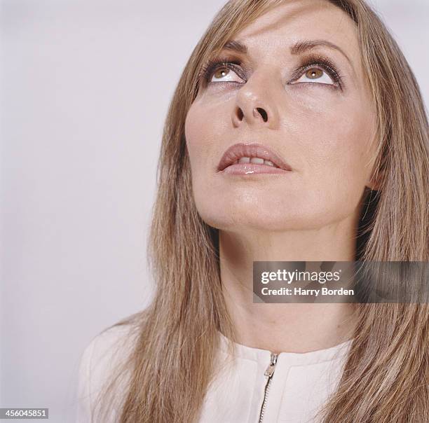 Media personality Carol Voderman is photographed for Saga magazine on September 11, 2004 in London, England.