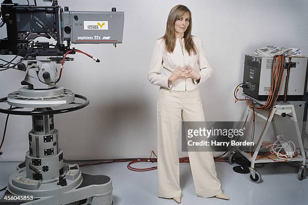 Media personality Carol Voderman is photographed for Saga magazine on September 11, 2004 in London, England.