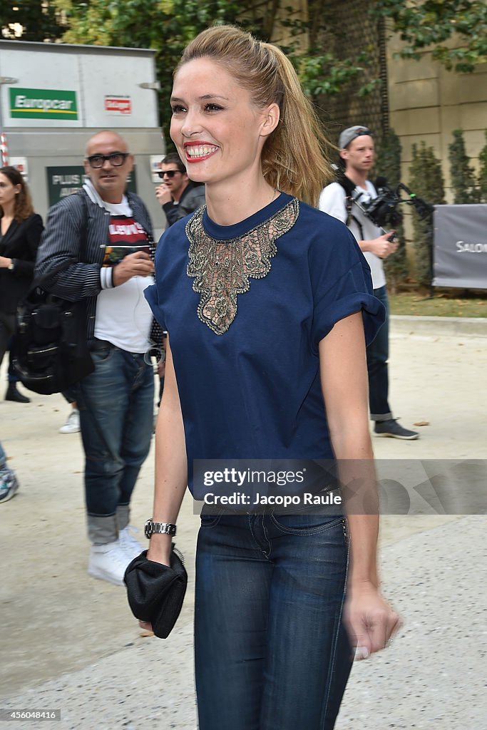 Celebrity Sighting At Paris Fashion Week, Womenswear SS 2015 : September 24th