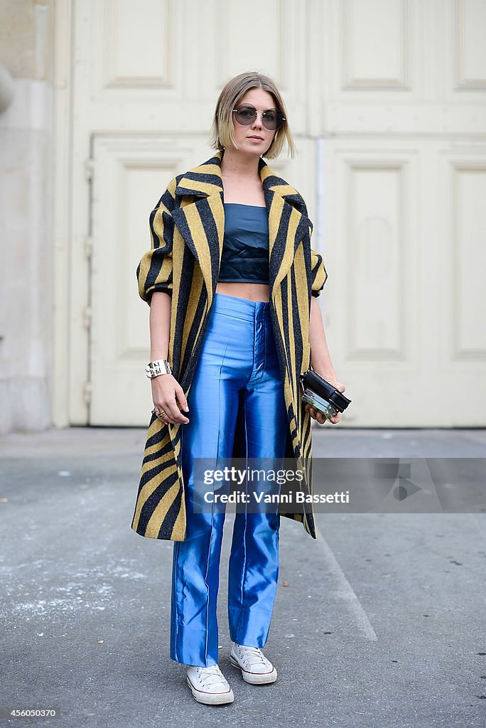 Street Style - Paris Fashion Week, Womenswear S/S 2015 : September 24th