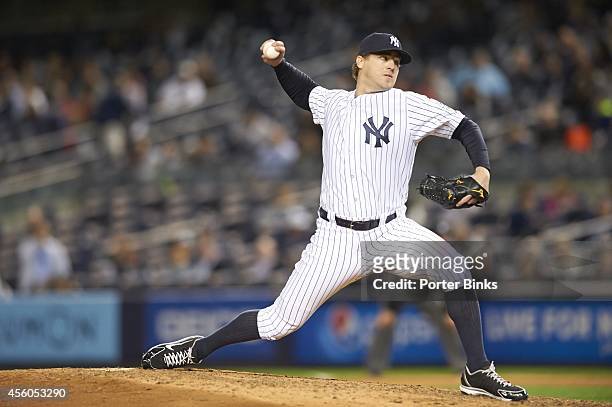 New York Yankees Shawn Kelley in action, pitching vs Baltimore Orioles at Yankee Stadium. Bronx, NY 9/22/2014 CREDIT: Porter Binks
