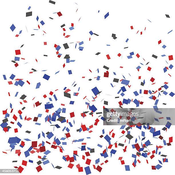 confetti - blue confetti vector stock illustrations