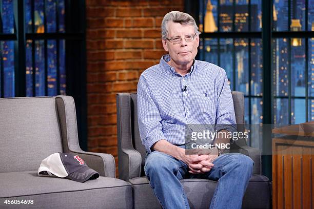 Episode 0102 -- Pictured: Author Stephen King during an interview on September 24, 2014 --