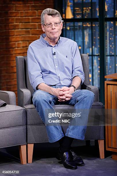 Episode 0102 -- Pictured: Author Stephen King during an interview on September 24, 2014 --