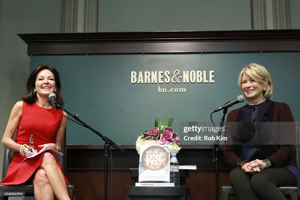 Martha Stewart Signs Copies Of Her Cookbook "One Pot"