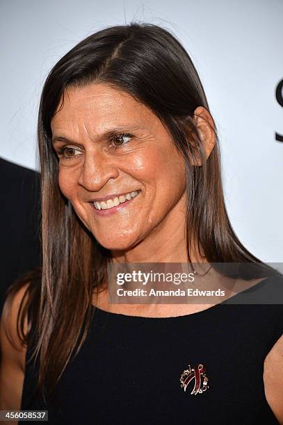 Aileen Getty arrives at amfAR The Foundation for AIDS 4th Annual Inspiration Gala at Milk Studios on December 12, 2013 in Hollywood, California.