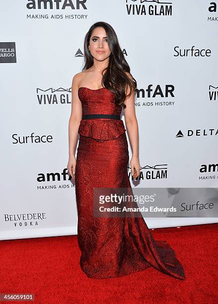Caren Brooks arrives at amfAR The Foundation for AIDS 4th Annual Inspiration Gala at Milk Studios on December 12, 2013 in Hollywood, California.