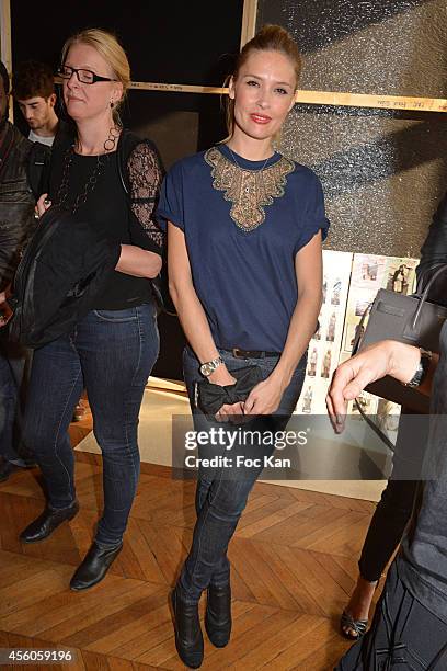 Lilou Fogli attends the Alexis Mabille show as part of the Paris Fashion Week Womenswear Spring/Summer 2015 on September 24, 2014 in Paris, France.