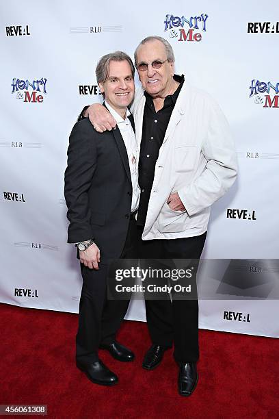 Henry & Me' director Barrett Esposito and actor Danny Aiello attend the 'Henry & Me' red carpet special charity screening on September 24, 2014 in...