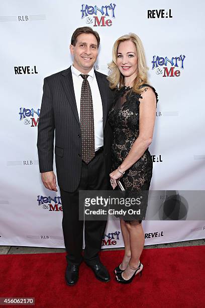 Henry & Me' producer Joseph Avallone and wife attend the 'Henry & Me' red carpet special charity screening on September 24, 2014 in Greenwich,...