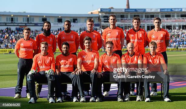 England team photo at Edgbaston on September 7, 2014 in Birmingham, England.