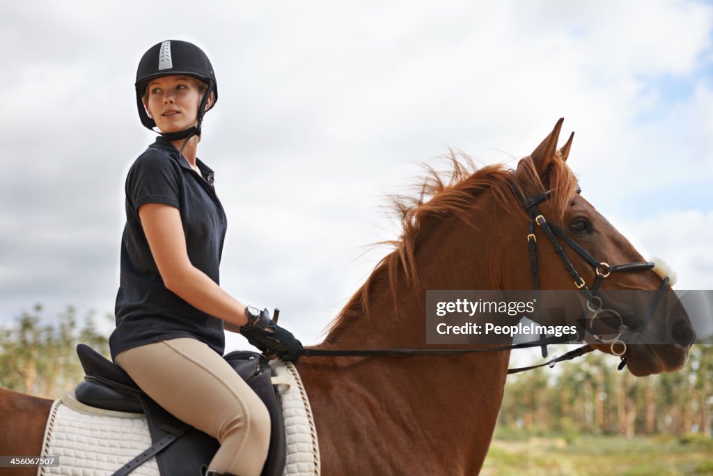 High Riding Lie Her Heart Lies In Horse Riding High-Res Stock Photo - Getty Images