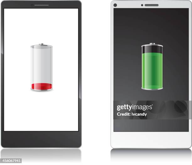 Cellphone Power Display High-Res Vector Graphic