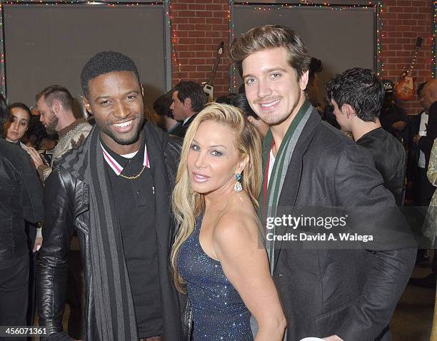 Actor JC Jones, Reality star Adrienne Maloof and Anheuser-Busch heir Jacob Busch attend "A Sparkling Affair" - Music Industry Charity Event at The...