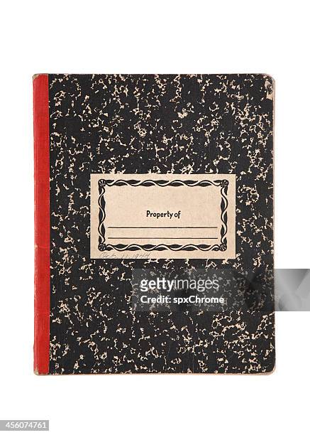 old composition book - composition stock pictures, royalty-free photos & images