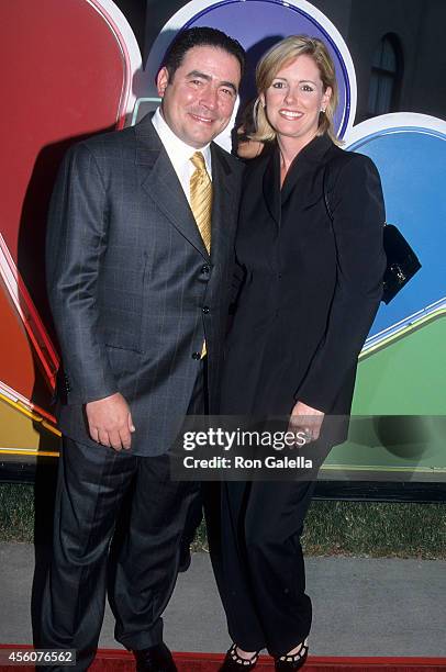 Chef Emeril Lagasse and wife Alden Lovelace attend the NBC Summer TCA Press Tour on July 20, 2001 at the Ritz-Carlton Hotel in Pasadena, California.