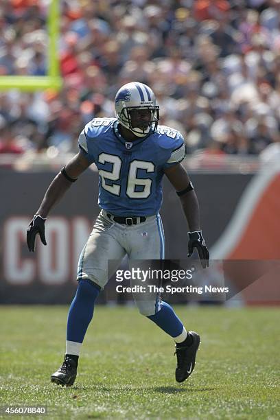 Kenoy Kennedy of the Detroit Lions in action during a game against the Chicago Bears on September 18, 2005 at Soldier Field in Chicago, Illinois.