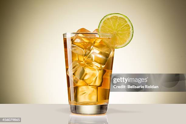 ice tea - glass ice stock-fotos und bilder