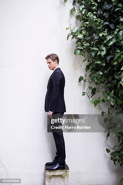 Actor Max Irons is photographed for the Spectator on May 14, 2014 in London, England.