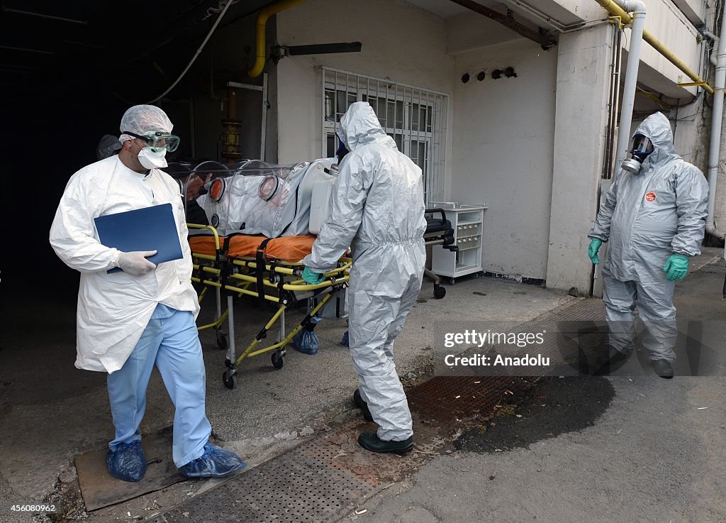 Nigerian patient suspected of being infected with the Ebola virus