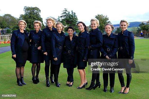 Emma Stenson, Allison McGinley, Katie Poulter, Kate Rose, Laurae Westwood, Kathryn Tagg, Pernilla Bjorn, Helen Gallacher and Katharina Boehm, wives...