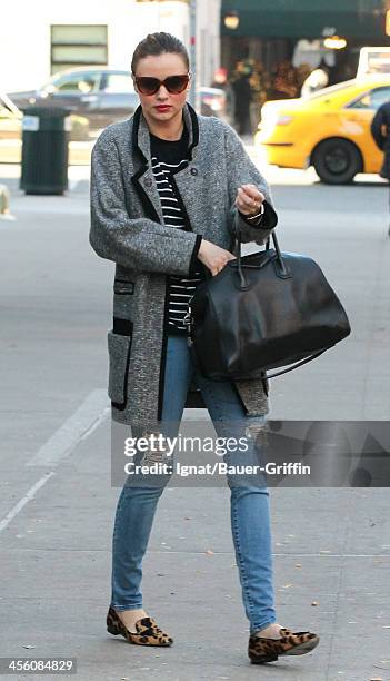 Miranda Kerr is seen on December 13, 2013 in New York City.