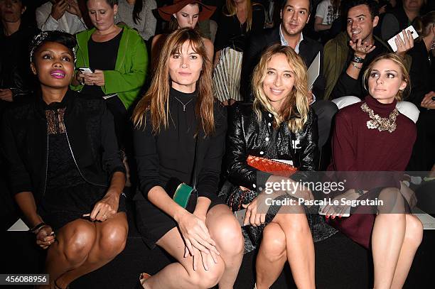 Imany, Marina Hands, Alexandra Golovanoff and Olivia Palermo attend the Nina Ricci show as part of the Paris Fashion Week Womenswear Spring/Summer...