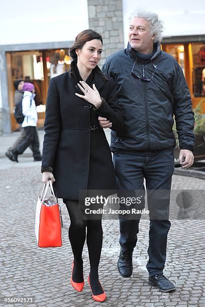 Daniela Virgilio and Ferdinando Vicentini Orgnani are seen during 23rd Courmayeur Noir In Festival on December 13, 2013 in Courmayeur, Italy.