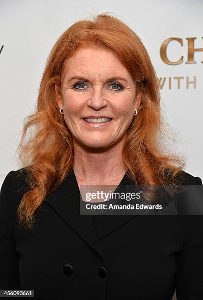 The Duchess of York, Sarah Ferguson arrives at The British American Business Council Los Angeles 54th Annual Christmas Luncheon at the Fairmont...