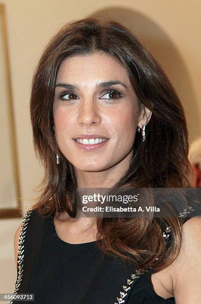 Elisabetta Canalis attends the 'Luce Preziosa' presentation at the GB ENIGMA by Gianni Bulgari boutique on December 13, 2013 in Rome, Italy. Luce...