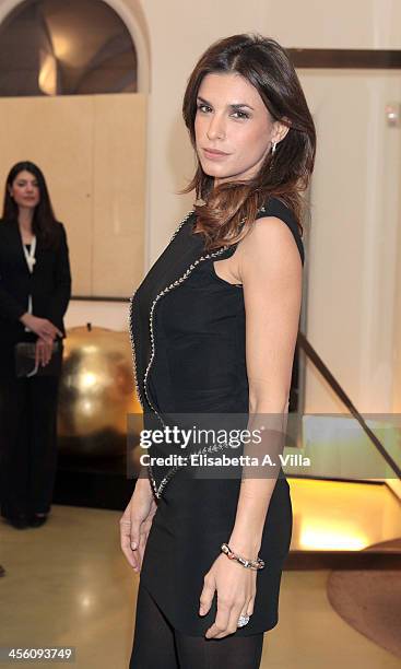 Elisabetta Canalis attends the 'Luce Preziosa' presentation at the GB ENIGMA by Gianni Bulgari boutique on December 13, 2013 in Rome, Italy. Luce...