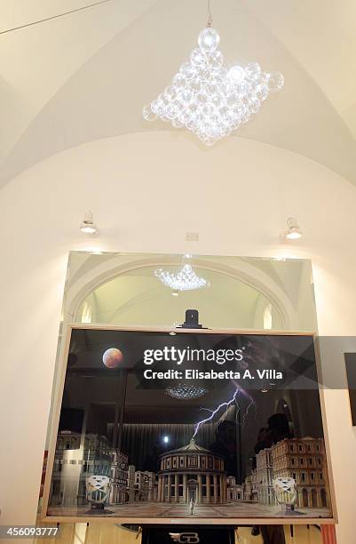 Atmosphere during the 'Luce Preziosa' presentation at the GB ENIGMA by Gianni Bulgari boutique on December 13, 2013 in Rome, Italy. Luce Preziosa is...