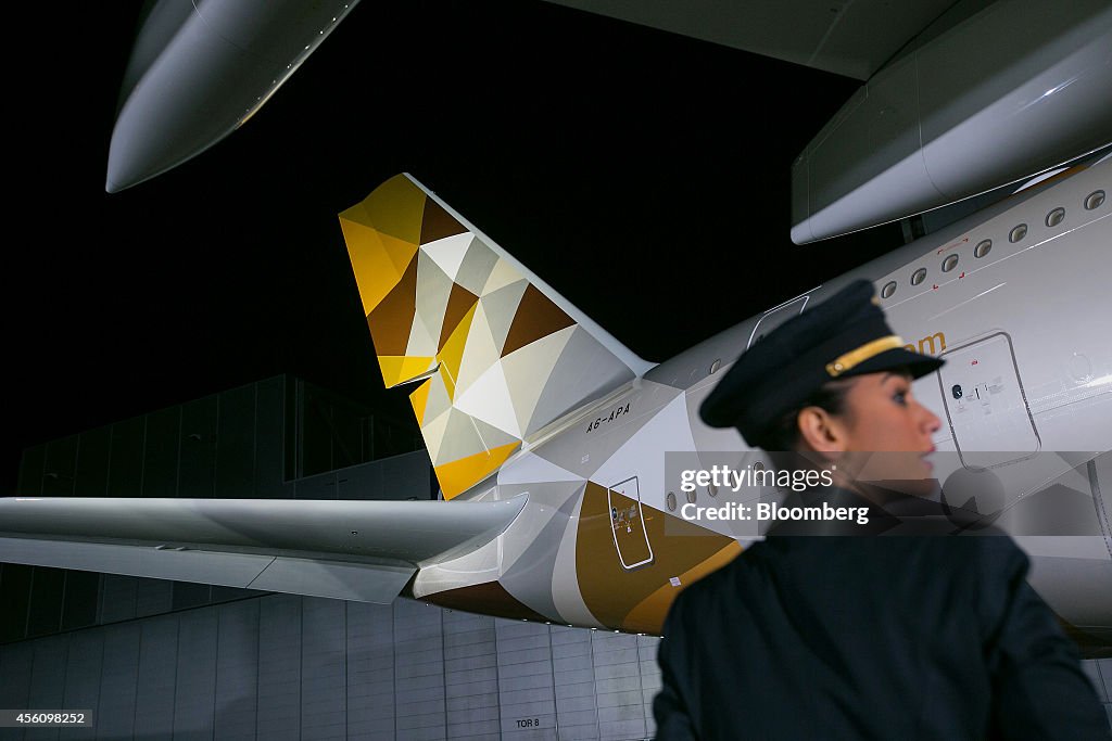 Etihad Airways PJSC Unveil Their First Airbus A380 Aircraft