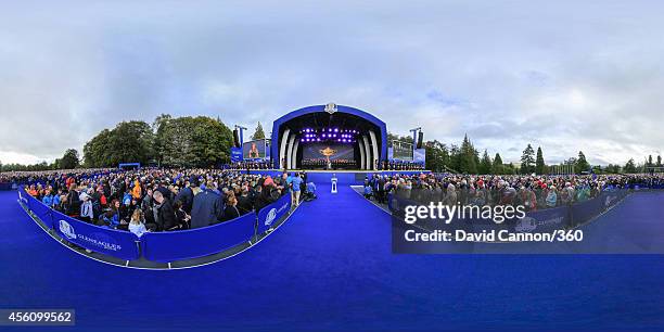 View of the Opening Ceremony ahead of the 40th Ryder Cup at Gleneagles on September 25, 2014 in Auchterarder, Scotland.