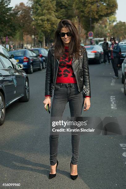 Fashion Stylist Barbara Martelo on day 2 of Paris Collections: Women on September 24, 2014 in Paris, France.