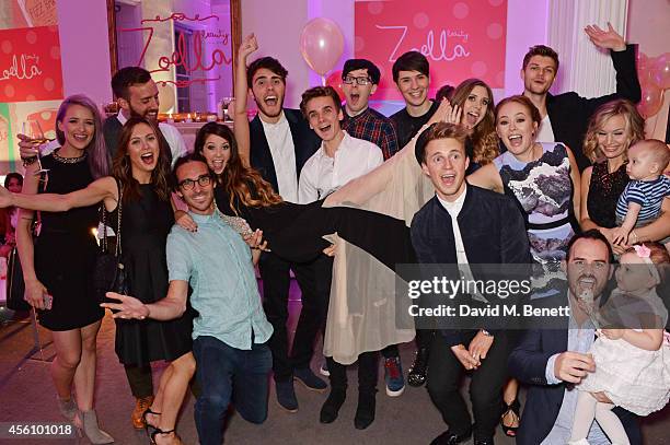 Youtubers Victoria Magrath, guests, Louis Cole, Zoe Sugg, Alfie Deyes, Joe Sugg, Phil Lester, Dan Howell, Marcus Butler, Hazel Hayes, Tanya Burr, Jim...