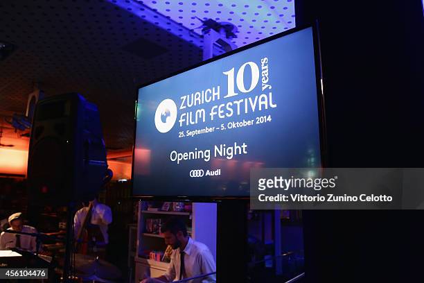 General view of the atmosphere at the Opening Night After Show Party of the Zurich Film Festival 2014 on September 25, 2014 in Zurich, Switzerland.