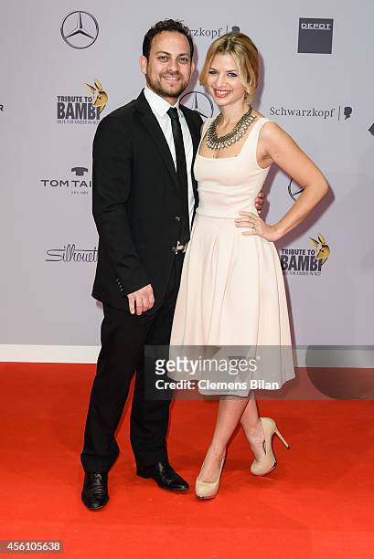 Susan Sideropoulos and Jakob Shtizberg attend the Tribute To Bambi 2014 at Station on September 25, 2014 in Berlin, Germany.