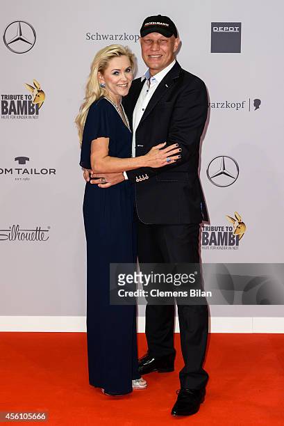 Patricia Schulz and Axel Schulz attend the Tribute To Bambi 2014 at Station on September 25, 2014 in Berlin, Germany.