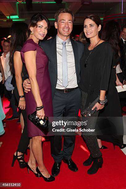 Gerit Kling, Jan Sosniok and Anja Kling arrive at Tribute To Bambi 2014 at Station on September 25, 2014 in Berlin, Germany.