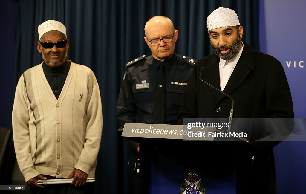 Victorian Police Commissioner And Imams Council President Hold Press Conference