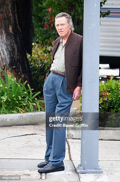 Christopher Walken is seen on the movie set of 'Stand Up Guys' on April 11, 2012 in Los Angeles, California.