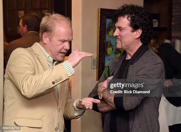 Troy Tomlinson Sony/ATV and Scott Borchetta Big Machine Label Group attend the MusiCares House Concert - Hosted by Pete Fisher featuring Alabama...