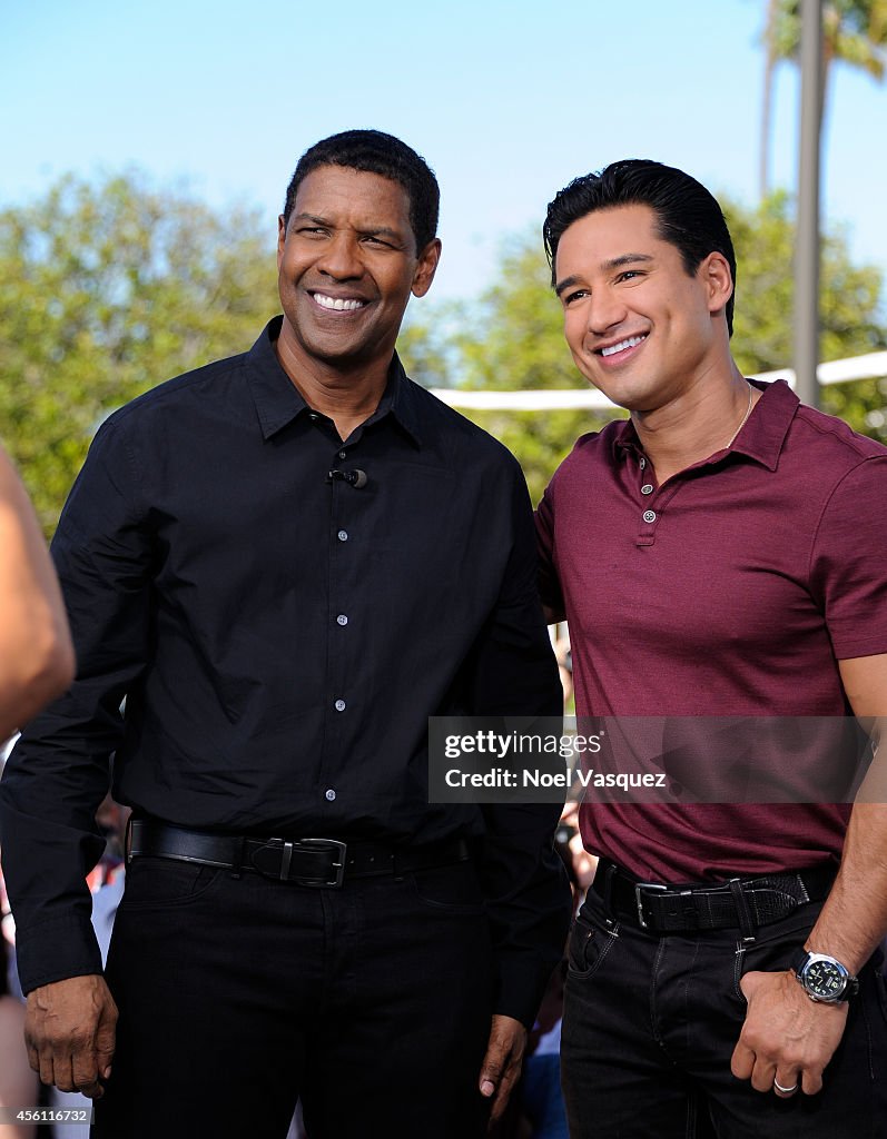 The Cast Of "The Talk" And Denzel Washington On "Extra"